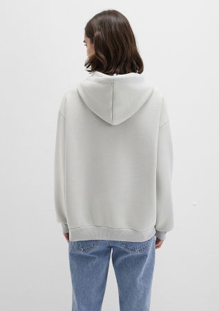 Hanorace - Mavi Hanorac Gri Deschis Oversize Femei