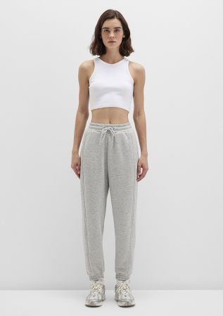 Mavi Pantaloni Gri Deschis Baggy Femei [2]