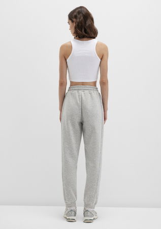 Mavi Pantaloni Gri Deschis Baggy Femei [3]