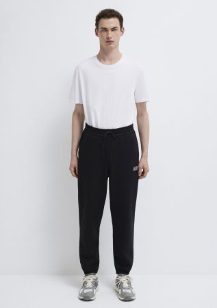 Pantaloni - Pantaloni Negri Loose Barbati