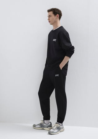 Pantaloni - Pantaloni Negri Loose Barbati