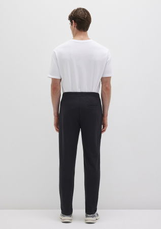 Pantaloni - Mavi Pantaloni Negri Regular Straight Barbati