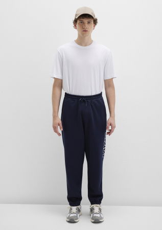 Pantaloni - Mavi Pantaloni Navy Loose Barbati