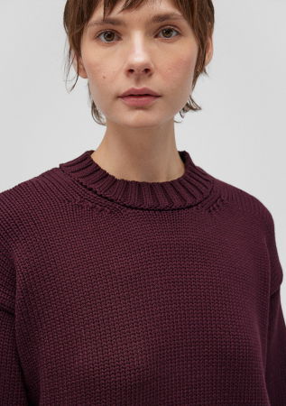 Pulovere si Cardigane - Mavi Pulover Rosu Visiniu Oversize Femei