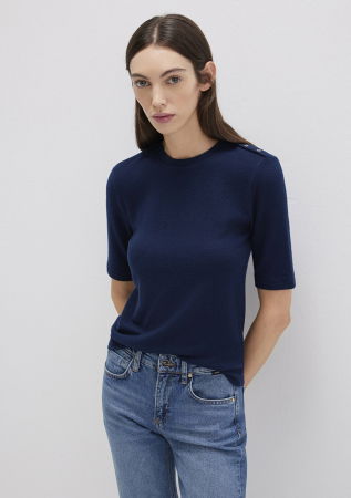 IMBRACAMINTE - Mavi Pulover Cu Maneca Scurta Navy Fitted Femei