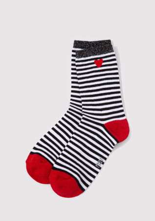 FEMEI - Sosete Negre/Rosii Femei