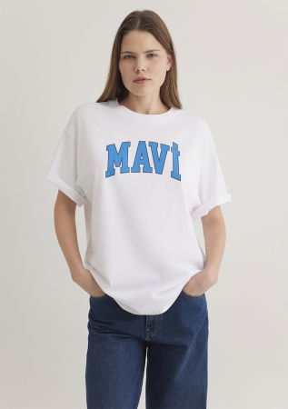 Футболки и Топы - Mavi Женская Футболка Белая 