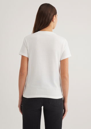 FEMEI - Mavi Tricou Alb  Femei