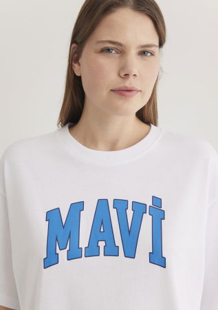 FEMEI - Mavi Tricou Alb  Femei