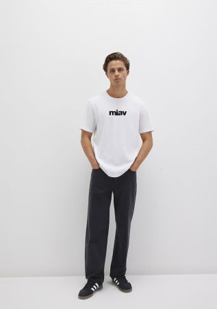 BARBATI - Mavi Tricou Alb Regular Barbati