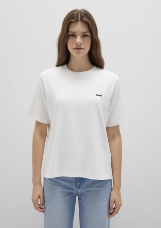 FEMEI - Tricou Alb Regular Femei