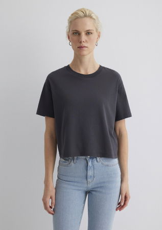 Tricouri si Topuri - Mavi Tricou Gri Inchis  Femei