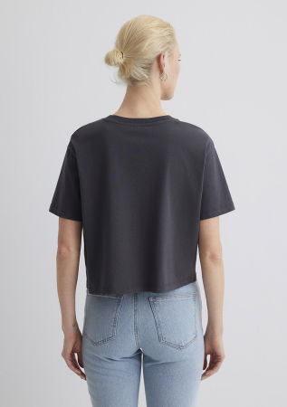 Tricouri si Topuri - Mavi Tricou Gri Inchis  Femei