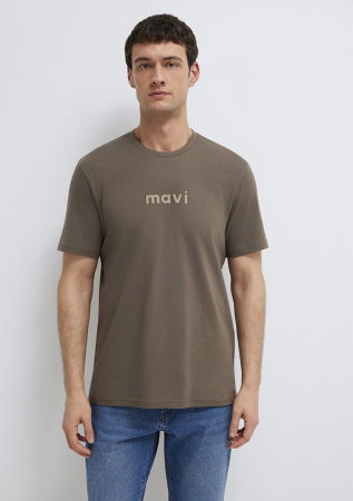 BARBATI - Mavi Tricou Bej Regular Barbati