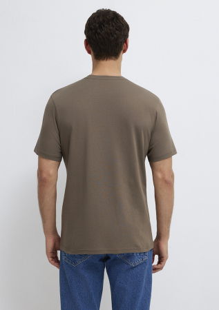 BARBATI - Mavi Tricou Bej Regular Barbati