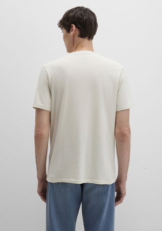 IMBRACAMINTE - Mavi Tricou Bej Regular Barbati