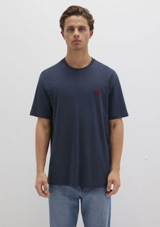 BARBATI - Tricou Navy Loose Barbati