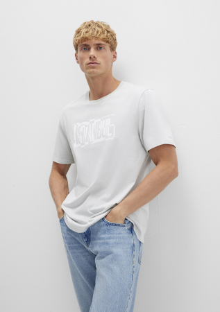 BARBATI - Mavi Tricou Gri Deschis Regular Barbati