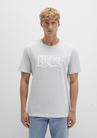 BARBATI - Mavi Tricou Gri Deschis Regular Barbati