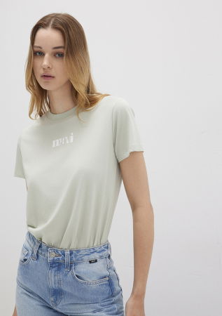 FEMEI - Tricou Gri Deschis Regular Femei