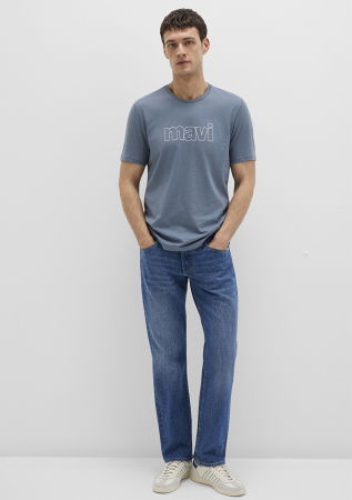 IMBRACAMINTE - Mavi Tricou Albastru Slim Barbati