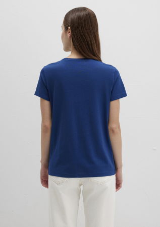 IMBRACAMINTE - Mavi Tricou Navy Semi Slim Femei