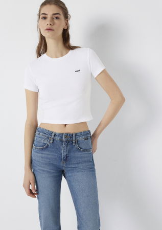 FEMEI - Mavi Tricou Alb  Femei