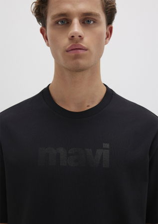 Mavi Tricou Negru Loose Barbati [5]