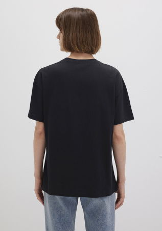 Mavi Tricou Negru Loose Femei [4]