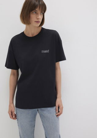 Mavi Tricou Negru Loose Femei [2]