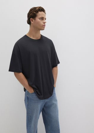 BARBATI - Mavi Tricou Negru Oversize Barbati
