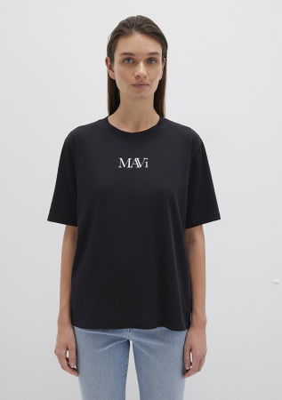 FEMEI - Tricou Negru Regular Femei