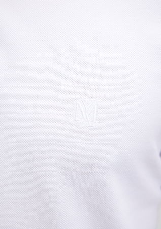 BARBATI - Mavi Tricou Polo Alb  Barbati