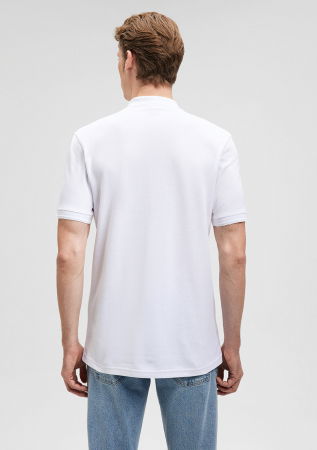 BARBATI - Mavi Tricou Polo Alb  Barbati