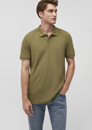 BARBATI - Mavi Tricou Polo Verde Masliniu Slim Barbati