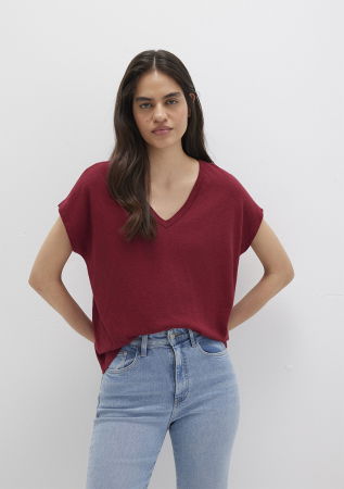 FEMEI - Mavi Tricou Rosu Regular Femei