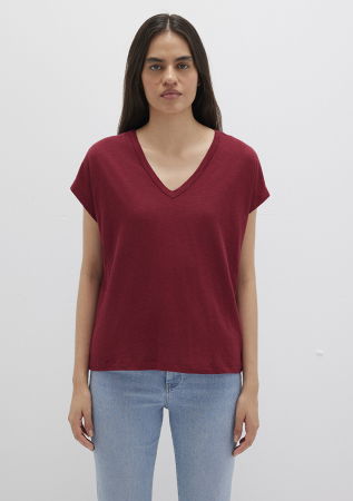 FEMEI - Mavi Tricou Rosu Regular Femei