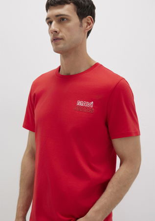 IMBRACAMINTE - Mavi Tricou Rosu Slim Barbati