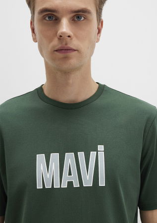 Mavi Tricou Verde Regular Barbati [4]