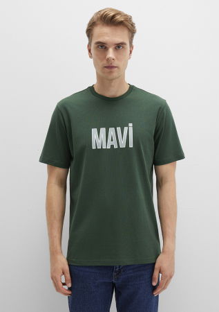 Mavi Tricou Verde Regular Barbati [2]