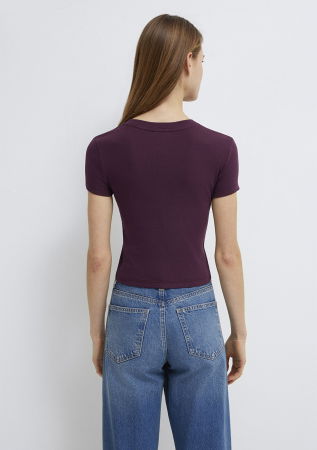 FEMEI - Tricou Rosu Visiniu Femei