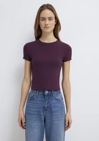 FEMEI - Tricou Rosu Visiniu Femei