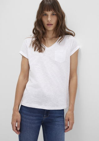 FEMEI - Mavi Tricou Alb Loose Femei