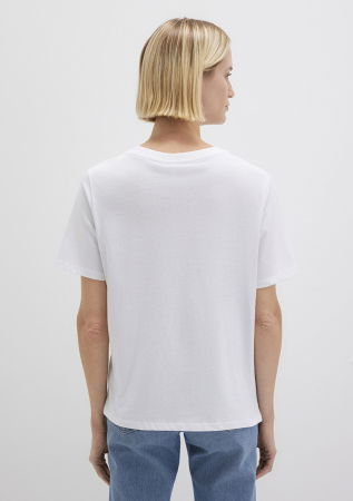 FEMEI - Mavi Tricou Alb Regular Femei