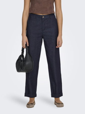 ONLY Женские Джинсы Dark Blue Denim Ashby Straight