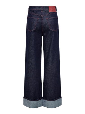 Wide Leg - Only Blugi Indigo Bottom Femei