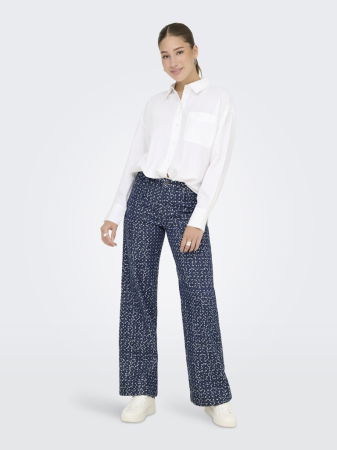Wide Leg - Only Джинсы Dark Blue Denim EVITA Wide