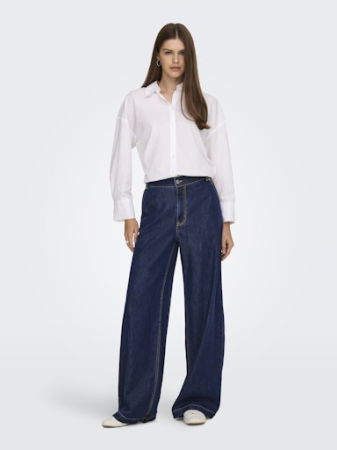 ЖЕНЩИНЫ - Only Джинсы Dark Blue Denim INGRID Wide