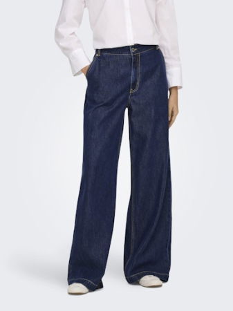 ЖЕНЩИНЫ - Only Джинсы Dark Blue Denim INGRID Wide