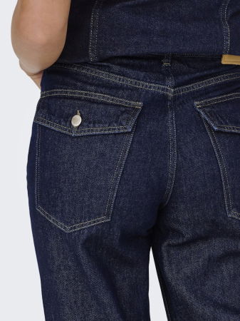 Wide Leg - Only Джинсы Dark Blue Denim LINEA Wide